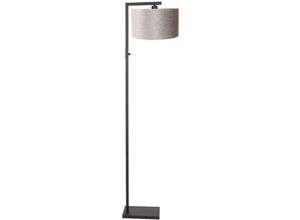 8712746151763 - - Stehleuchte Standlampe Wohnzimmerleuchte E27 Textil grau schwarz matt h 160 cm 8712746151763 - - Stehleuchte Standlampe Wohnzimmerleuchte E27 Textil grau schwarz matt h 160 cm