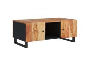 8720845724542 - Bonnevie - Couchtische Kaffeetisch 100x54x40 cm Massivholz Akazie & Holzwerkstoff vidaXL