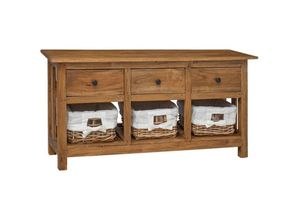 8718475568971 - Vidaxl - Sideboard Massives Mahagoniholz 100x30x50 cm