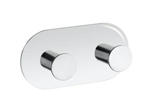 4008838223260 - Wand Haken Cona Duo Edelstahl Doppel Halter Bad wc Haushalt Küche - silber glänzend - Wenko