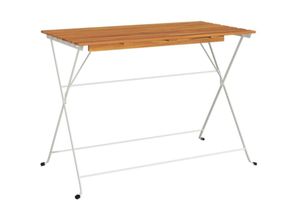 8720845689872 - Bonnevie - Bistrotisch Klappbar 100x54x71 cm Massivholz Akazie und Stahl vidaXL297821