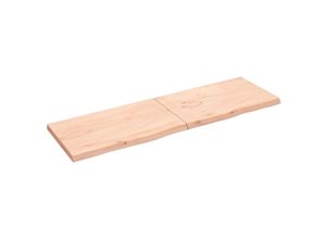 8720845835125 - Bonnevie - TischplatteSchreibtischplatte 200x60x6 cm Massivholz Eiche Unbehandelt vidaXL