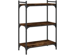 8721012194311 - Bonnevie - Bücherregal 3 Böden Räuchereiche 60x30x86 cm Holzwerkstoff vidaXL147965