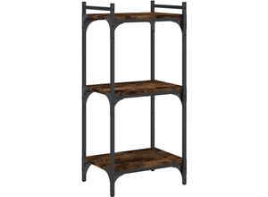 8721012194113 - Bonnevie - Bücherregal 3 Böden Räuchereiche 40x30x86 cm Holzwerkstoff vidaXL798356