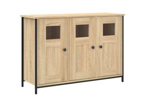 8721012126817 - Sideboard Sonoma-Eiche 100x35x70 cm Holzwerkstoff vidaXL