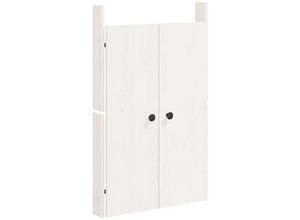 8720845433772 - Türen für Outdoor-Küche Weiß 50x9x82 cm Massivholz Kiefer vidaXL13701