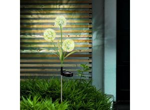 9007371502448 - - Außenleuchte Gartendeko led Solarlampe Pusteblume Erdspieß Terrassenlampe grün gelb Edelstahl Kunststoff neutralweiß DxH 23x75 cm 9007371502448 - - Außenleuchte Gartendeko led Solarlampe Pusteblume Erdspieß Terrassenlampe grün gelb Edelstahl Kunststoff neutralweiß DxH 23x75 cm