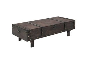 8718475590002 - Bonnevie - Couchtische Kaffeetisch Massivholz Vintage-Stil 120 x 55 x 35 cm vidaXL