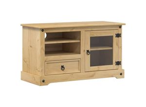 8721012879096 - Vidaxl - TV-Schrank Corona 100x45x58 cm Massivholz Kiefer Braun