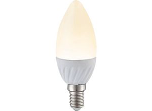 9007371385959 - - Leuchtmittel weiß Glühbirne Keramik Lampe Kerzenform modern 1x led E14 Fassung 49 Watt 470 Lumen 3000 k warmweiß DxH 37x99