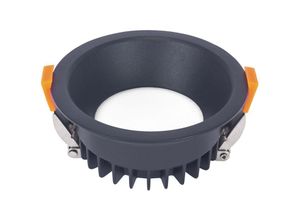 8445386782720 - Forlight - Rundes Jet-Downlight mit neutralweißem Licht 4000K in Schwarz ø 120mm