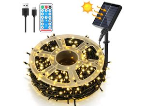 9360172281715 - Solar Lichterkette Lichtschlauch led Lichterkette led Lichtervorhang Party Garten Innen Außen Deko Weihnachtsbeleuchtung 80M 800LEDs Warmweiß - Swanew