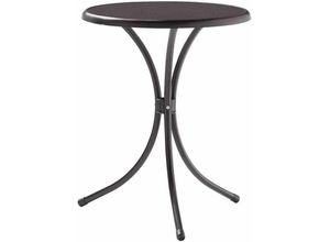 4003348994181 - - Bistrotisch ø 60x72 cm eisengrau Stahlrohrgestell Dekorplatte