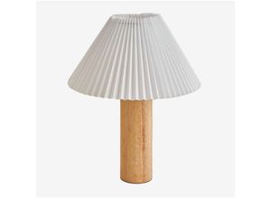 8435767559898 - Gaines Gummiholz-Tischlampe Ø40 cm - Sklum