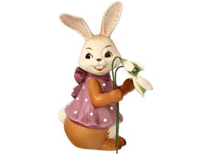 4005169360633 - Osterhase GOEBEL Ich bring den Frühling Dekofiguren Gr B H T 5 cm x 85 cm x 12 cm bunt Dekofiguren Sammelfigur Hasenmädchen mit Schneeglöckchen