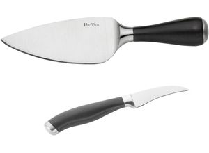 8007163301588 - Allzweckmesser PINTINOX Coltelli Professional Kochmesser schwarz (edelstahlfarben schwarz) Küchenmesser Parmesankäsemesser und Gemüsemesser EdelstahlKunststoff