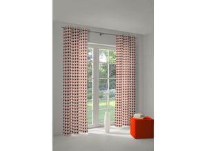 4004567284800 - Vorhang ADAM Circles Gr 4 orange (natur orange hellgrau) B145cm H245cm Jacquard Baumwolle (Bio-Baumwolle) Gardinen nachhaltig 4004567284800 - Vorhang ADAM Circles Gr 4 orange (natur orange hellgrau) B145cm H245cm Jacquard Baumwolle (Bio-Baumwolle) Gardinen nachhaltig