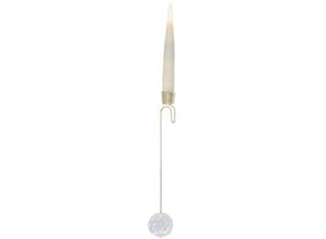 4028998036579 - LED-Christbaumkerzen IC WINTERWORLD Weihnachtsdeko Christbaumschmuck Lichterketten Gr Flammen 10 St x beige (elfenbeinfarben) Weihnachtsbaumbeleuchtung 10 kabellose LED-Weihnachtskerzen mit diamantförmigen Kugelanhänger