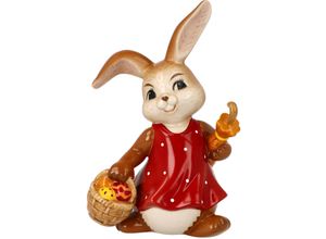 4005169360701 - Osterhase GOEBEL Unterwegs zu Dir Dekofiguren Gr B H T 7 cm x 10 cm x 15 cm bunt Sammelfigur Hasenmädchen mit Eierkorb und Regenschirm