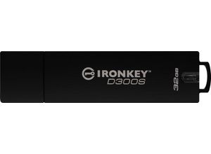 0740617287592 - KINGSTON USB-Stick IRONKEY D300S 32GB USB-Sticks Gr 32 GB GB schwarz