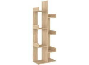 8720286645925 - Bonnevie - Bücherregal Sonoma-Eiche 48x255x140 cm Holzwerkstoff vidaXL86323