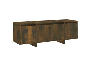 8720286837344 - Bonnevie - TV-SchrankTV-Möbel Räuchereiche 120x30x405 cm Holzwerkstoff vidaXL