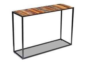 8718475995159 - Bonnevie - KonsolentischFlurtisch Altholz 110x35x76 cm vidaXL