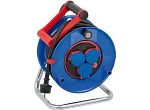4007123251605 - Brennenstuhl Garant Bretec Gewerbe- Baustellen-Kabeltrommel 25 meter IP44 Bretec-Drehkontakt Gummi-Neopren cablepilot blau schwarz 4007123251605 - Brennenstuhl Garant Bretec Gewerbe- Baustellen-Kabeltrommel 25 meter IP44 Bretec-Drehkontakt Gummi-Neopren cablepilot blau schwarz
