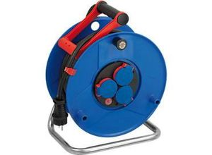 4007123141340 - Brennenstuhl Garant Gewerbe- Baustellen-Kabeltrommel 25 m RN-Kabel IP44 cablepilot Tragegriff Drehgriff L 190 x H 370 mm blau rot schwarz 4007123141340 - Brennenstuhl Garant Gewerbe- Baustellen-Kabeltrommel 25 m RN-Kabel IP44 cablepilot Tragegriff Drehgriff L 190 x H 370 mm blau rot schwarz
