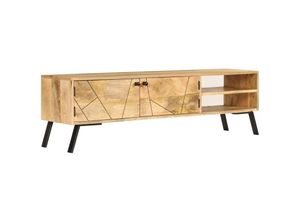 8718475604167 - Bonnevie - TV-SchrankTV-Möbel Massivholz Mango 140x30x40 cm vidaXL