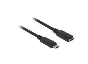 4043619855339 - USB-Kabel usb 32 Gen1 (usb 30   usb 31 Gen1) usb-c® Stecker usb-c® Buchse 100 m Schwarz - Delock