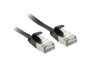 4002888474856 - LINDY 47485 RJ45 Netzwerkkabel Patchkabel CAT 6a U FTP 1000 m Schwarz mit Rastnasenschutz 1 St