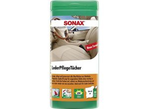 4064700412309 - Le Sanitaire - sonax Leder Pflege Tücher 25 Stk in Box Reinigungs Tuch für Glattleder