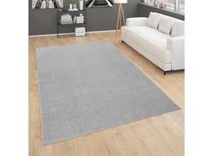 4061981125515 - Teppich Porto 890 Teppiche Gr B L 280 cm x 380 cm 13 mm 1 St silberfarben Esszimmerteppiche Kurzflor Uni-Farben ideal im Wohnzimmer & Schlafzimmer