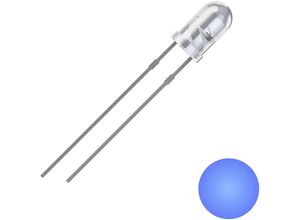 4260732280217 - Led 3 mm Lichtfarbe Blau Gehäusefarbe Klar 2500 mcd 460 nm 254 mm - Quadrios