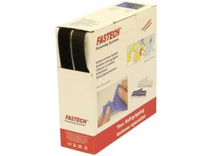 7640108880468 - FASTECH® B20-SKL999910 Klettband zum Aufkleben Hotmelt Haft- und Flauschteil (L x B) 10000 mm x 20 mm Schwarz 10 m