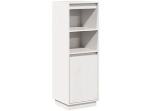 8720286841082 - HighboardKommode Weiß 37x34x110 cm Massivholz Kiefer vidaXL