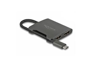 4043619877782 - DELOCK 87778 - USB-C auf 2x HDMI SplitterDP Alt Mode 4K60 Hz 015 m