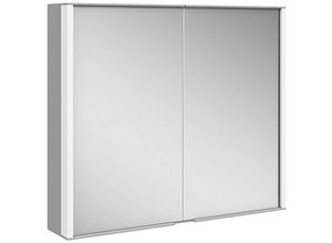 4017214511501 - Keuco Royal Match - Spiegelschrank mit LED- Beleuchtung 800x700x160 mm silber gebeizt eloxiert 12802171301