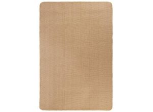 8718475573487 - Teppich，Fußmatte Jute mit Latexrücken 140 x 200 cm Naturfarben vidaXL