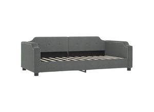 8720845955014 - Bonnevie - TagesbettGästebett Dunkelgrau 90x200 cm Stoff vidaXL 8720845955014 - Bonnevie - TagesbettGästebett Dunkelgrau 90x200 cm Stoff vidaXL