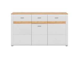 4066432016695 - Ebuy24 - Ashton Sideboard 3 Türen 1 Schublade matt hellgrauEiche dekor 4066432016695 - Ebuy24 - Ashton Sideboard 3 Türen 1 Schublade matt hellgrauEiche dekor