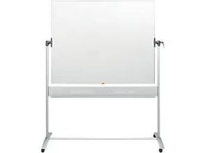 5028252118347 - Whiteboard Mobil 150 x 120cm emailliert Aluminiumrahmen drehbar beidseitig