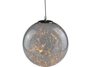 4056422993372 - LED Dekolicht AM DESIGN Leuchten Gr Ø 30 cm schwarz (transparent schwarz) Esszimmerlampe Flurlampe Weihnachtsbeleuchtung Weihnachtsdekoration Dekofiguren Lampen LED Kugel aus Glas Lichterglanz Weihnachtsdeko aussen