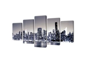 8718475902973 - Bilder Dekoration Set monochrome New York 200 x 100 cm vidaXL - Mehrfarbig