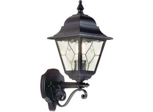 5024005414803 - Elstead Lighting NR1-BLK Wandleuchte Norfolk 1xE27 100W Druckguss-Aluminium schwarz Glas H45cm B184cm dimmbar 5024005414803 - Elstead Lighting NR1-BLK Wandleuchte Norfolk 1xE27 100W Druckguss-Aluminium schwarz Glas H45cm B184cm dimmbar