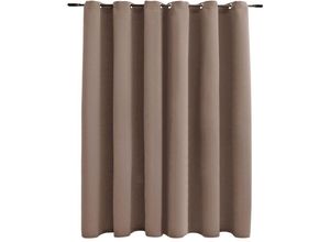 8719883720128 - Bonnevie - Verdunkelungsvorhang mit Metallösen Taupe 290 x 245 cm vidaXL109988