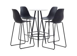 8719883837642 - 5-tlg Bar-Set Kunststoff Schwarz vidaXL