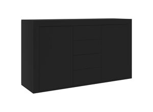 8719883915449 - Bonnevie - SideboardKommode Schwarz 120x36x69 cm Holzwerkstoff vidaXL