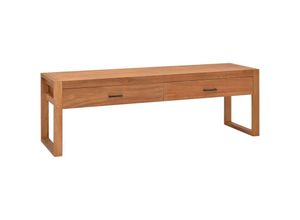 8720286113318 - Bonnevie - TV-SchrankTV-Möbel 140x40x45 cm Teakholz vidaXL